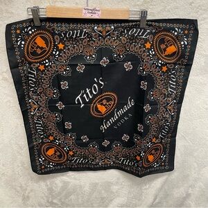 Tito’s handmade vodka cotton handkerchief bandana